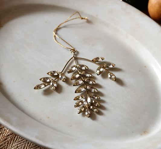 Jeweled Botanical Ornament