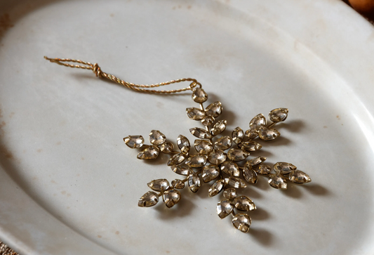 Large Jeweled Snowflake Ornament