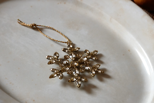 Small Jeweled Snowflake Ornament