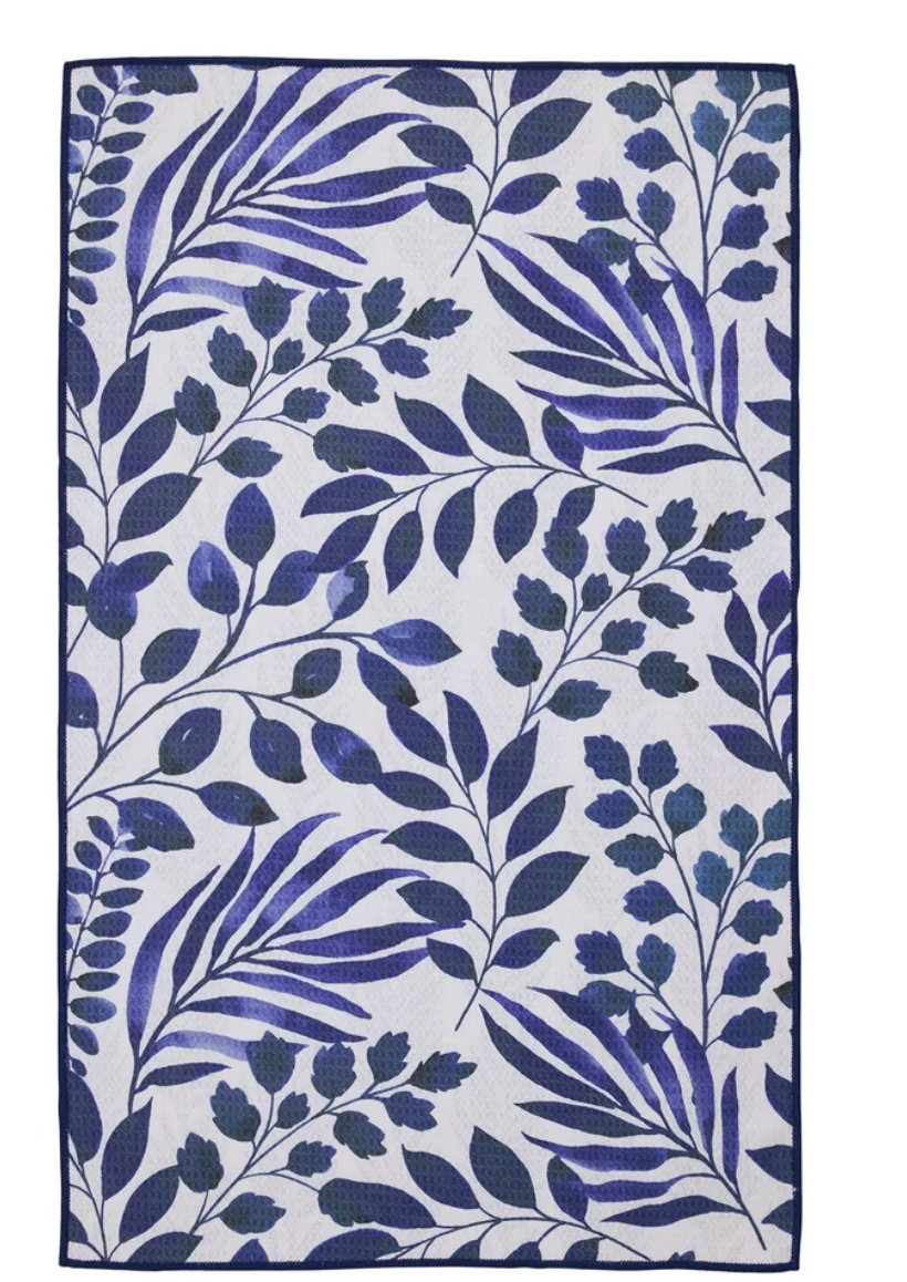 Indigo Botanicals Printed Microfiber Dishtowel