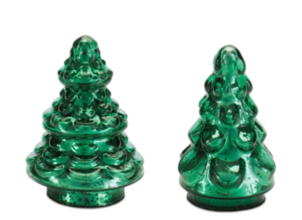 Tree (2 Asst) 4”H Glass