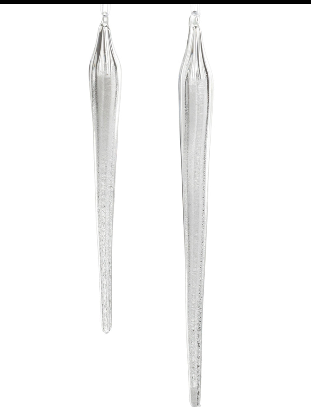 Glitter Icicle Ornaments-2 Sizes