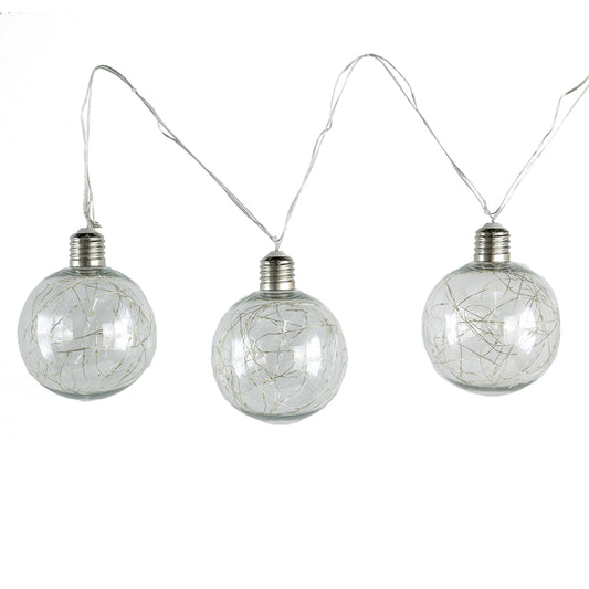 9x9x6" Led String Lights, Clear