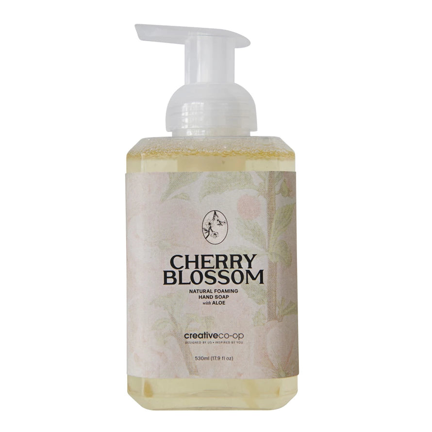 Cherry Blossom Scented Natural Foaming Hand Soap with Aloe