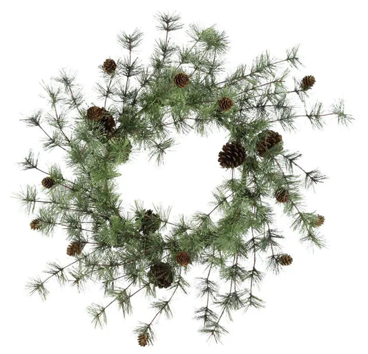 24"Dia Mini Pine/Pinecone Wreath