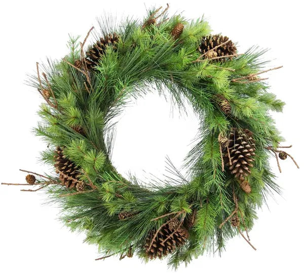30"Dia Dlx Roswell Mixed Pine Wreath